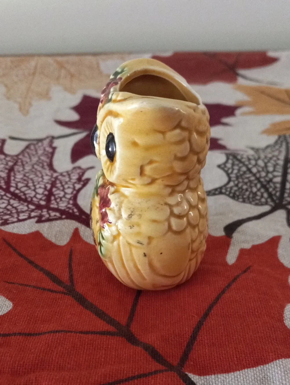 Vintage Atlantic City Ceramic Owl Souvenir Figurine Japan